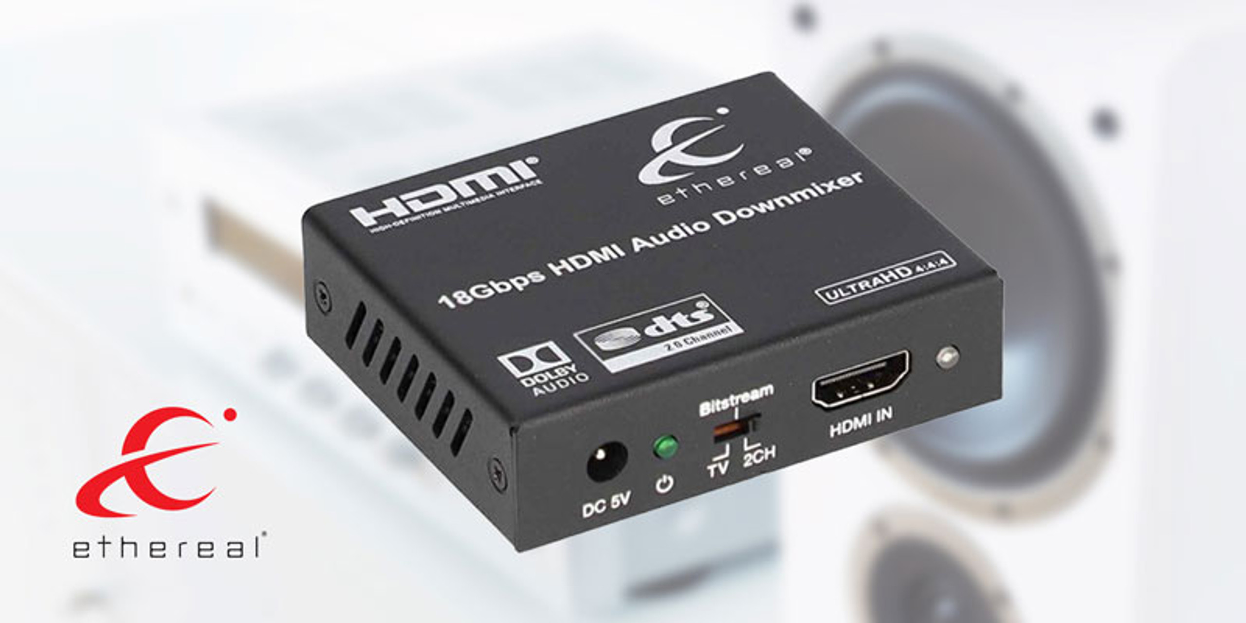 New Ethereal® 4K HDMI® Audio De-Embedder with Down Mixing Now Shipping from Metra® featured image